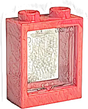 Window 1 x 2 x 2 Flat Front with Trans-Clear Glass (60592 / 60601)