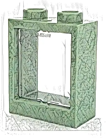 Window 1 x 2 x 2 Flat Front with Trans-Clear Glass (60592 / 60601)