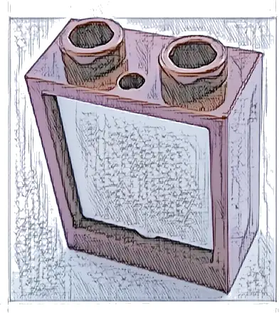 Window 1 x 2 x 2 Flat Front with White Glass (60592 / 60601)