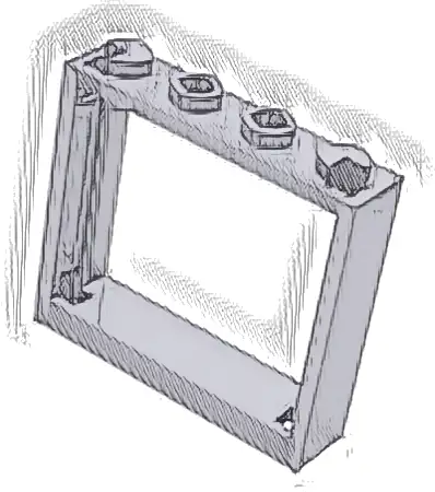 Window 1 x 4 x 3 - No Shutter Tabs