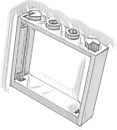 Window 1 x 4 x 3 - No Shutter Tabs