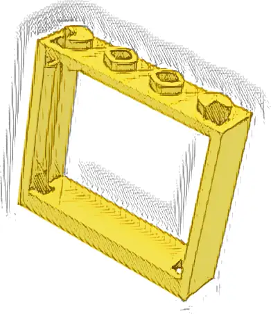 Window 1 x 4 x 3 - No Shutter Tabs
