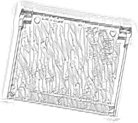 Glass for Window 1 x 4 x 3 - Opening