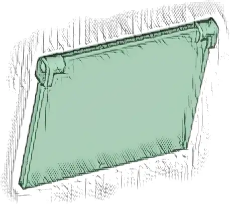 Glass for Window 1 x 4 x 3 - Opening