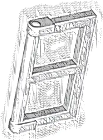 Pane for Window 1 x 2 x 3 with Thick Corner Tabs