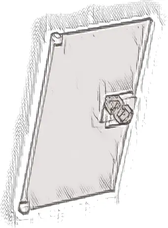 Door 1 x 4 x 6 with Stud Handle