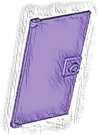 Door 1 x 4 x 6 with Stud Handle