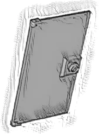 Door 1 x 4 x 6 with Stud Handle