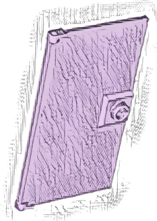 Door 1 x 4 x 6 with Stud Handle