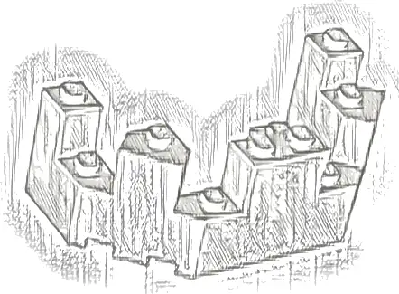 Castle Turret Top 4 x 8 x 2 1/3