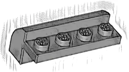 Slope, Curved 2 x 4 x 1 1/3 with 4 Recessed Studs