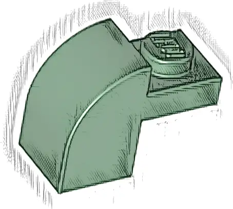 Slope, Curved 2 x 1 x 1 1/3 with Recessed Stud