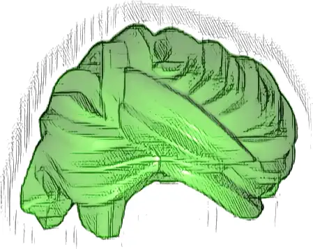 Minifigure, Hair Swept Back Tousled