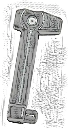 Minifigure, Helmet Antenna / Rangefinder for Helmet SW Clone Trooper with Holes