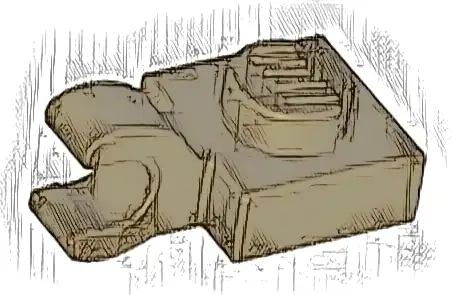 Plate, Modified 1 x 1 with Open O Clip (Horizontal Grip)