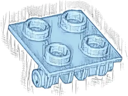 Hinge Brick 2 x 2 Top Plate