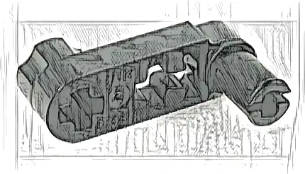 Technic, Liftarm, Modified Crank / Pin 1 x 3 - Axle Holes and Squared Pin Hole