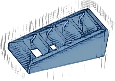 Slope 18 2 x 1 x 2/3 with Grille
