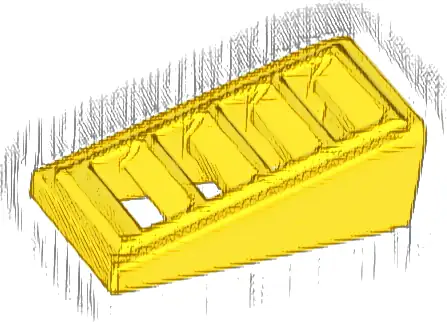 Slope 18 2 x 1 x 2/3 with Grille