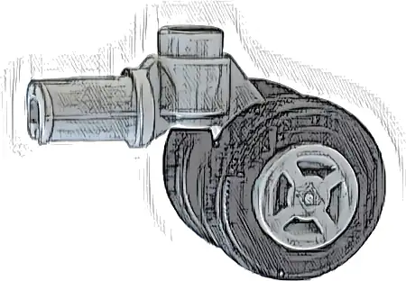 Technic Pin with Dual Wheels Holder with Light Bluish Gray Wheels with Slot and Black Tires (61483 / 34337 / 59895)