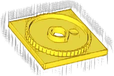 Turntable 4 x 4 Square Base, Locking