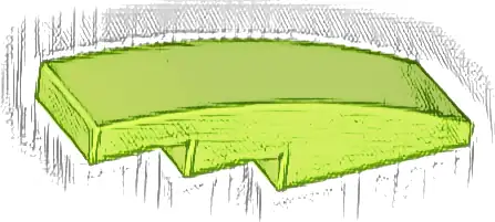 Slope, Curved 4 x 1