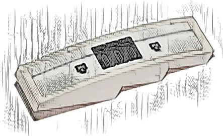 Slope, Curved 4 x 1 with Black Rectangles and Light Bluish Gray Line Pattern 1 (Sticker) - Set 76989