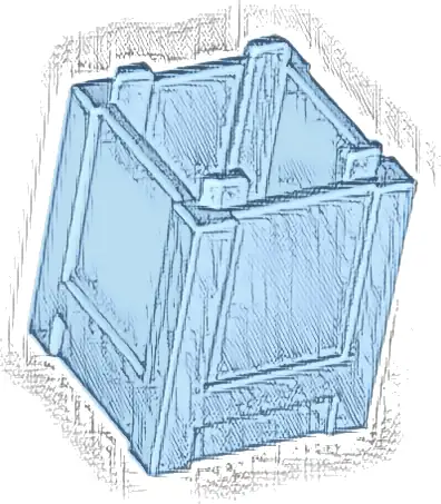 Container, Box 2 x 2 x 2 - Top Opening