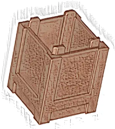 Container, Box 2 x 2 x 2 - Top Opening