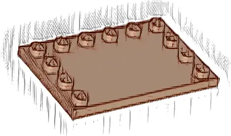 Tile, Modified 4 x 6 with Studs on Edges