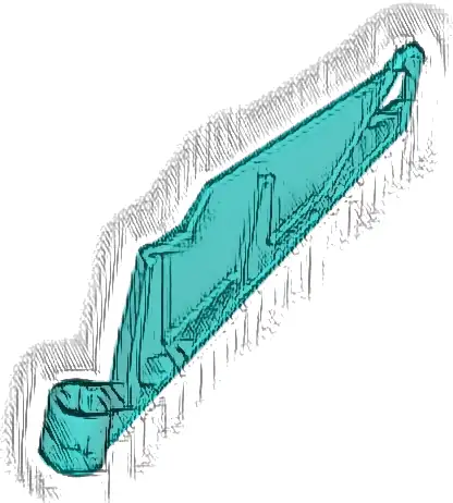 Bionicle Wing Small / Tail with Axle Hole