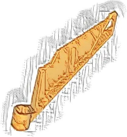 Bionicle Wing Small / Tail with Axle Hole