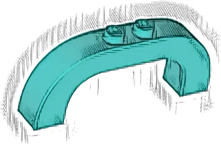 Arch 1 x 6 x 2 Curved Top