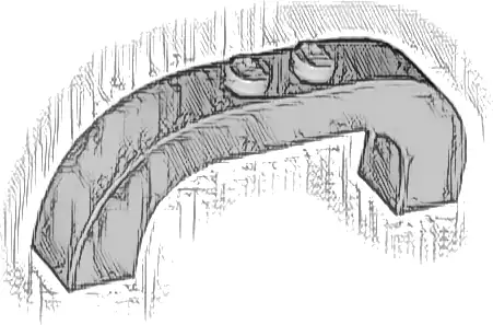 Arch 1 x 6 x 2 Curved Top