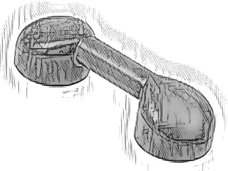 Bar 1 x 3 with 2 Stud Receptacles (Radio Handle / Telephone Handset)