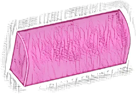 Slope, Curved 1 x 4 x 1 1/3
