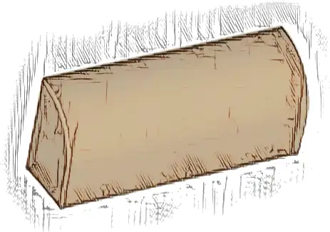 Slope, Curved 1 x 4 x 1 1/3