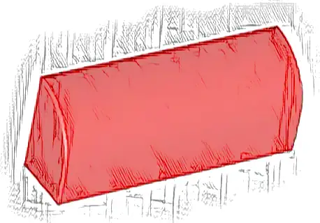 Slope, Curved 1 x 4 x 1 1/3