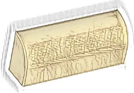 Slope, Curved 1 x 4 x 1 1/3