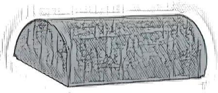 Slope, Curved 2 x 4 Double with Groove