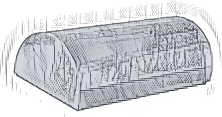 Slope, Curved 2 x 4 Double with Groove