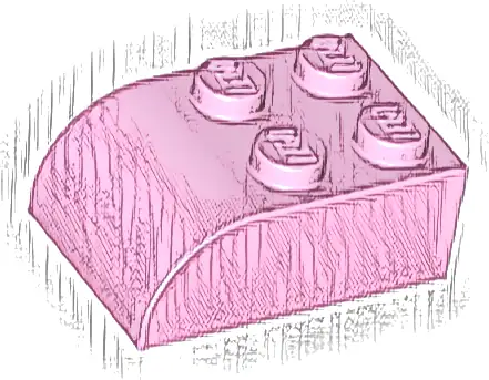 Slope, Curved 3 x 2 with 4 Studs