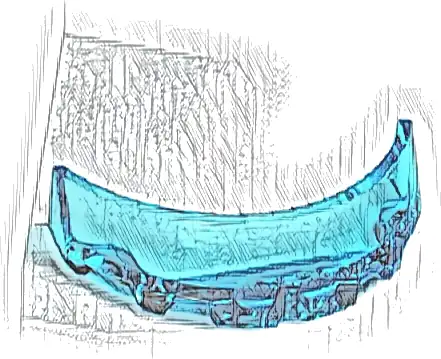 Windscreen 3 x 6 x 1 Curved