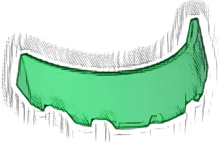 Windscreen 3 x 6 x 1 Curved