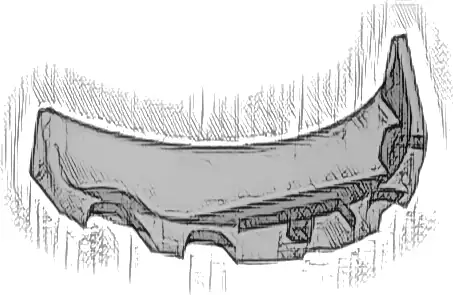 Windscreen 3 x 6 x 1 Curved