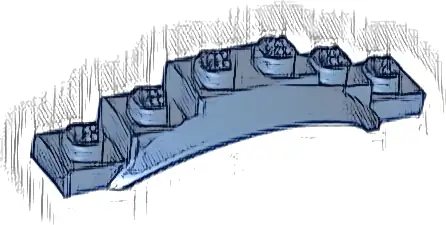 Vehicle, Mudguard 1 1/2 x 6 x 1 with Arch