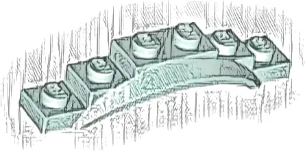 Vehicle, Mudguard 1 1/2 x 6 x 1 with Arch