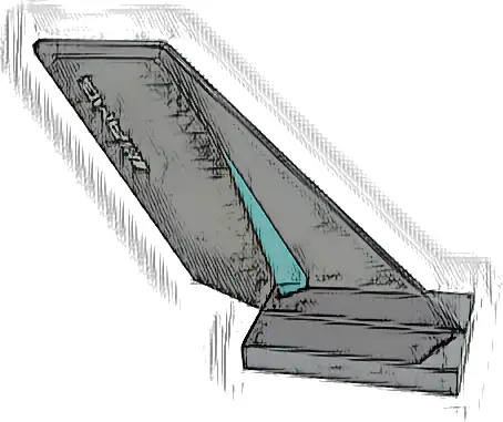 Tail Shuttle with Dark Turquoise Triangle and 'AMG' Logo Pattern on Both Sides (Stickers) - Set 76909