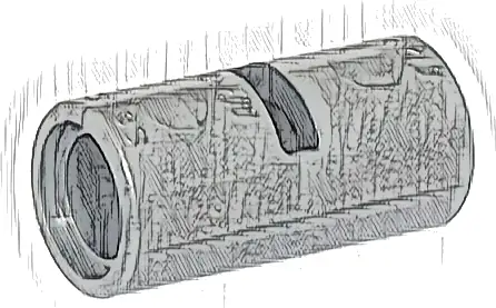 Technic, Pin Connector Round 2L with Slot (Pin Joiner Round)