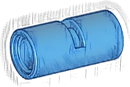 Technic, Pin Connector Round 2L with Slot (Pin Joiner Round)